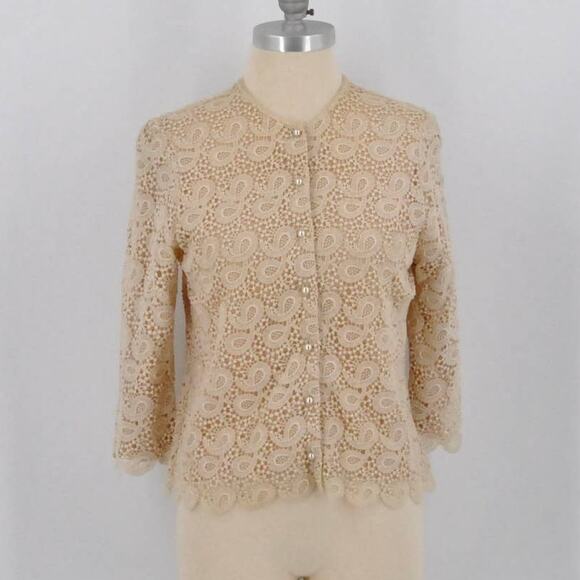 Vintage Saint Laurent Lace Blouse - Picture 1 of 6